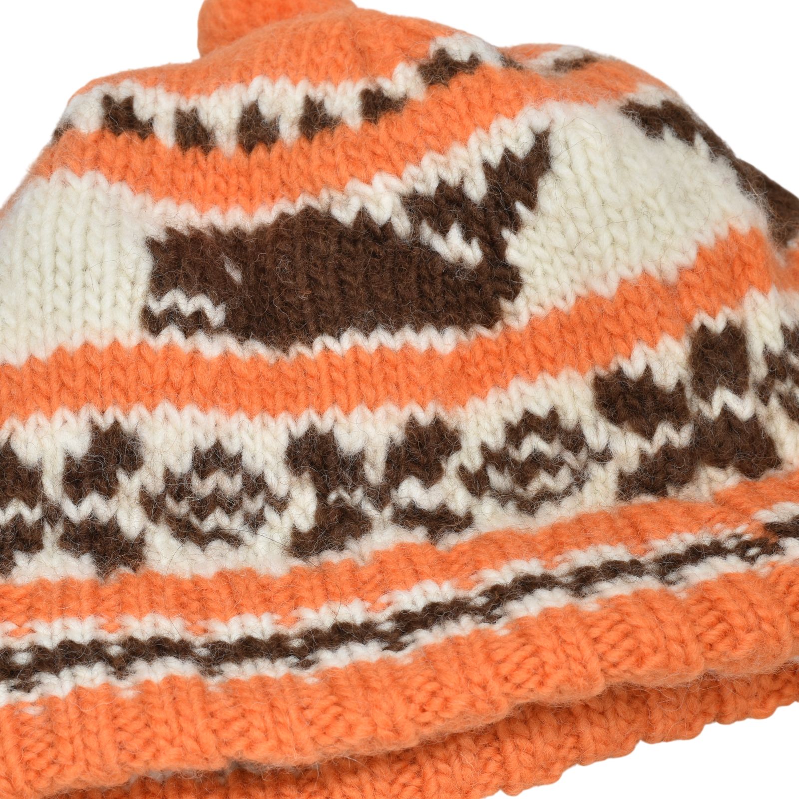 Canadian Knit Cap "SNOWMAN" (ORANGE)｜ニットキャップ・ニット帽｜Z01011