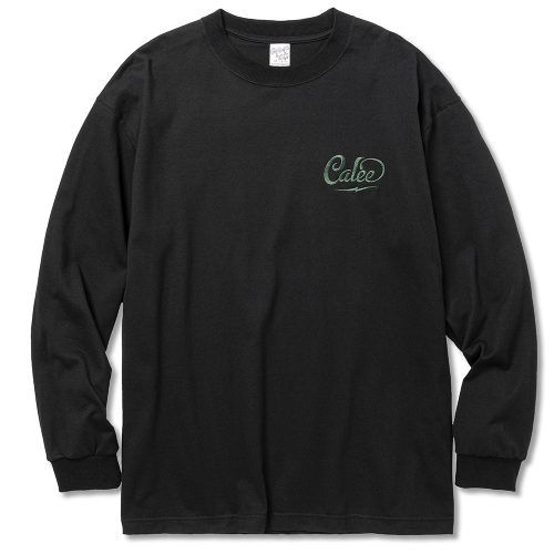 CALEE - DROP SHOULDER CALEE LOGO EMBROIDERY L/S T‐SHIRT