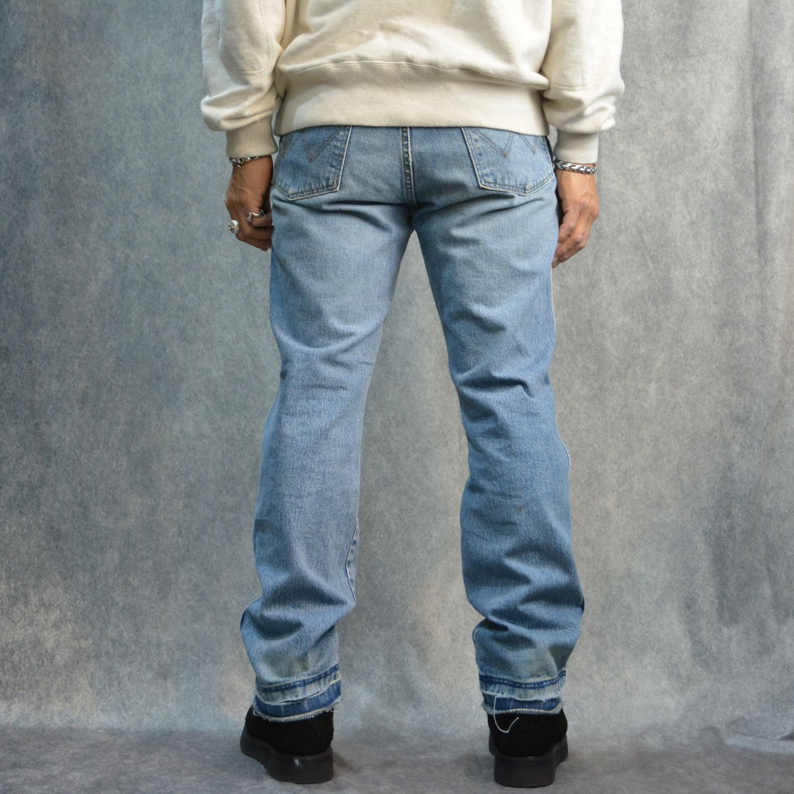 × Wrangler "936 SLIM FIT" DENIM PANTS （BLUE） /  ラングラー コラボレーション "936 スリムフィット" デニムパンツ （ブルー）