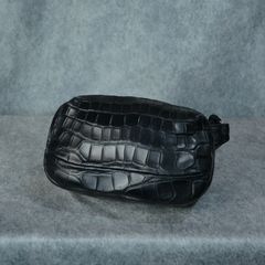 The Line クロコダイル ポーチバッグ （BLK / ブラック）