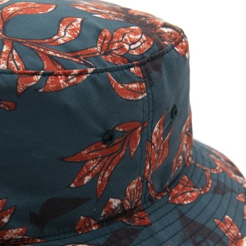 ALLOVER FLOWER PATTERN BUCKET HAT (EMERALD GREEN)