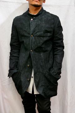 HORSE LEATHER BOTTON FRONT JACKET LINED #3
