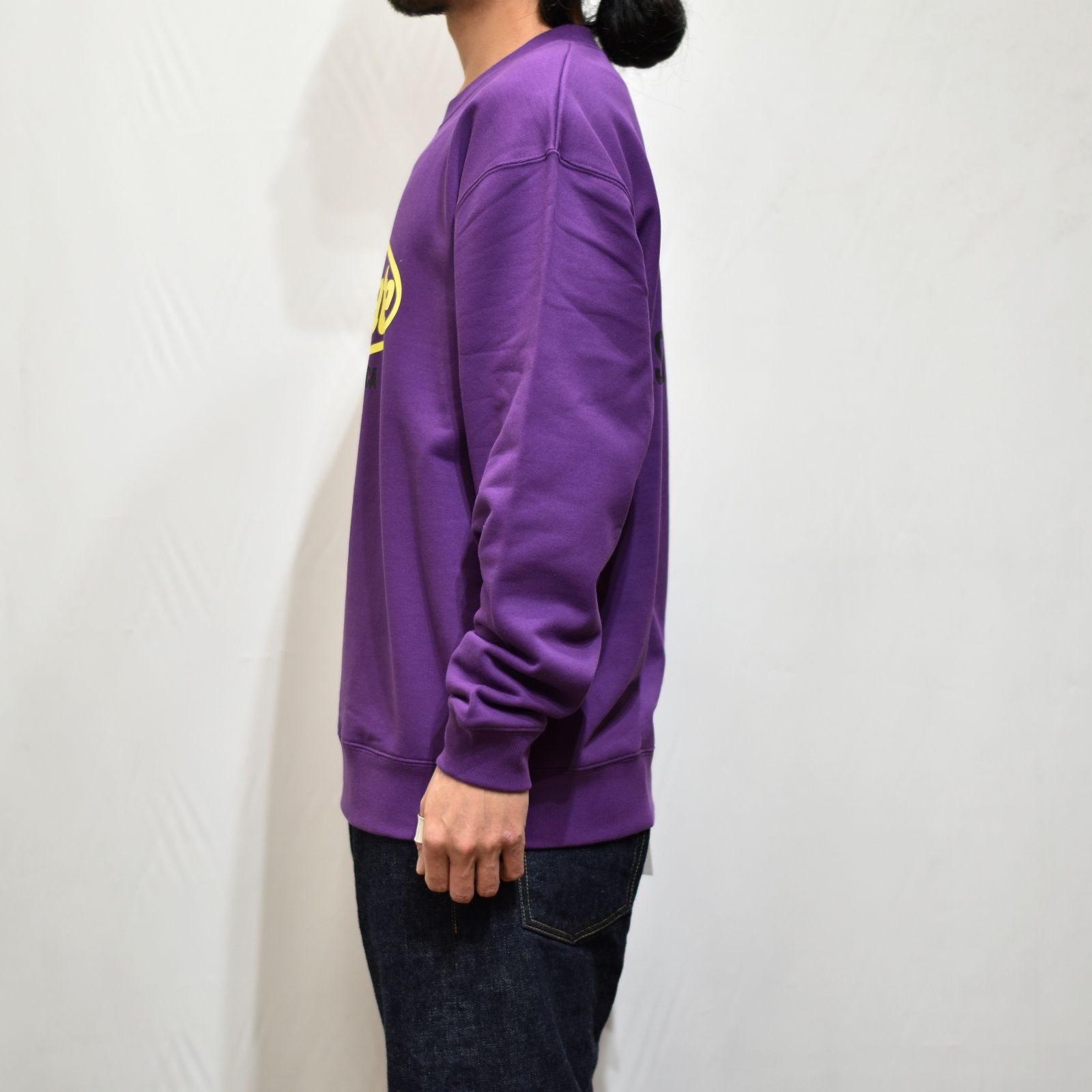 CUTRATE LOGO L/S SWEAT SHIRT  (PURPLE)