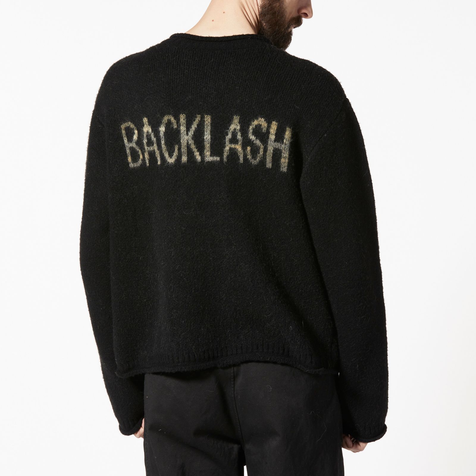 HIMALAYA YAKU KNIT JACQUARD LOGO PULLOVER （BLACK / ブラック）｜ヒマラヤ ヤクニット ｜ KN-784-01