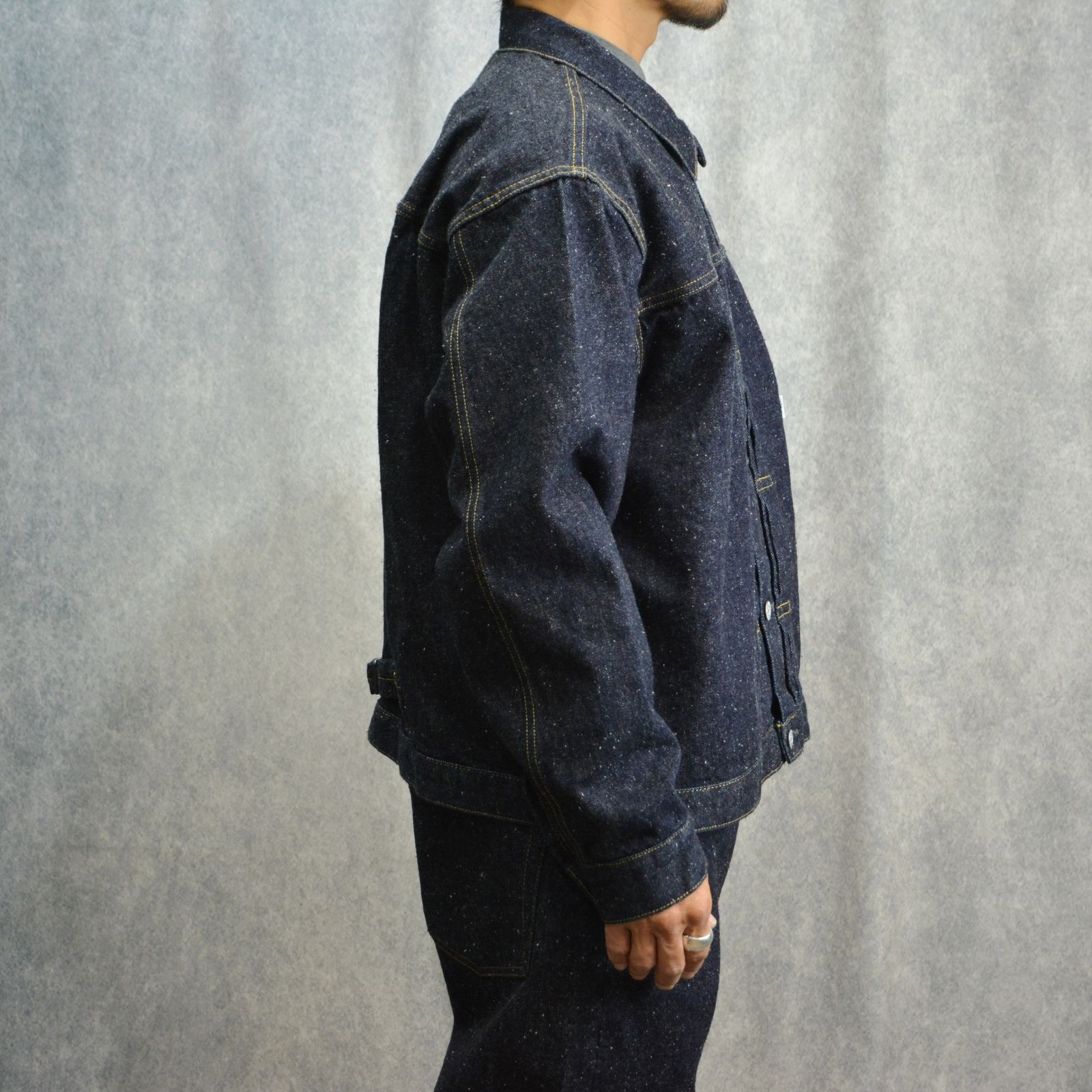 #023 LV T-BACK DENIM JACKET BLEACH ONE-WASHED （INDIGO） / デニムジャケット Gジャン ワンウォッシュ （インディゴ）