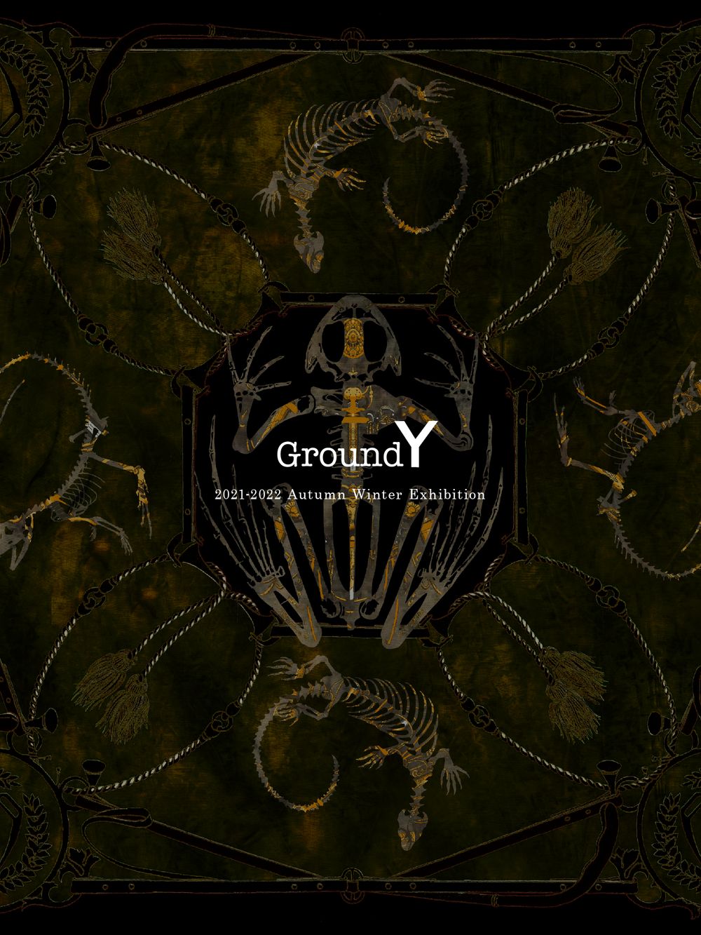 Ground Y | グランドワイ 「オリジナル柄バンダナ」 レーヨンシルクの