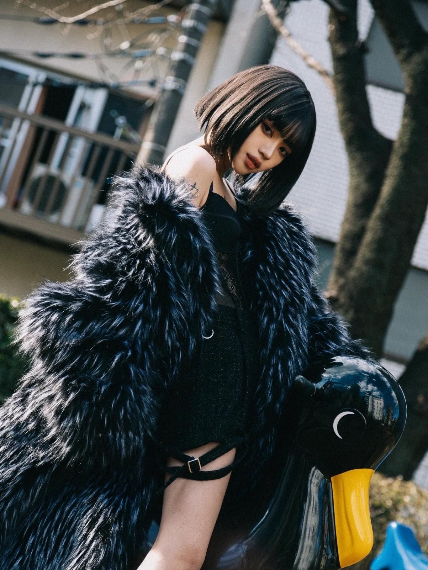 YETI FUR COAT (BK) / イエティ ファーコート