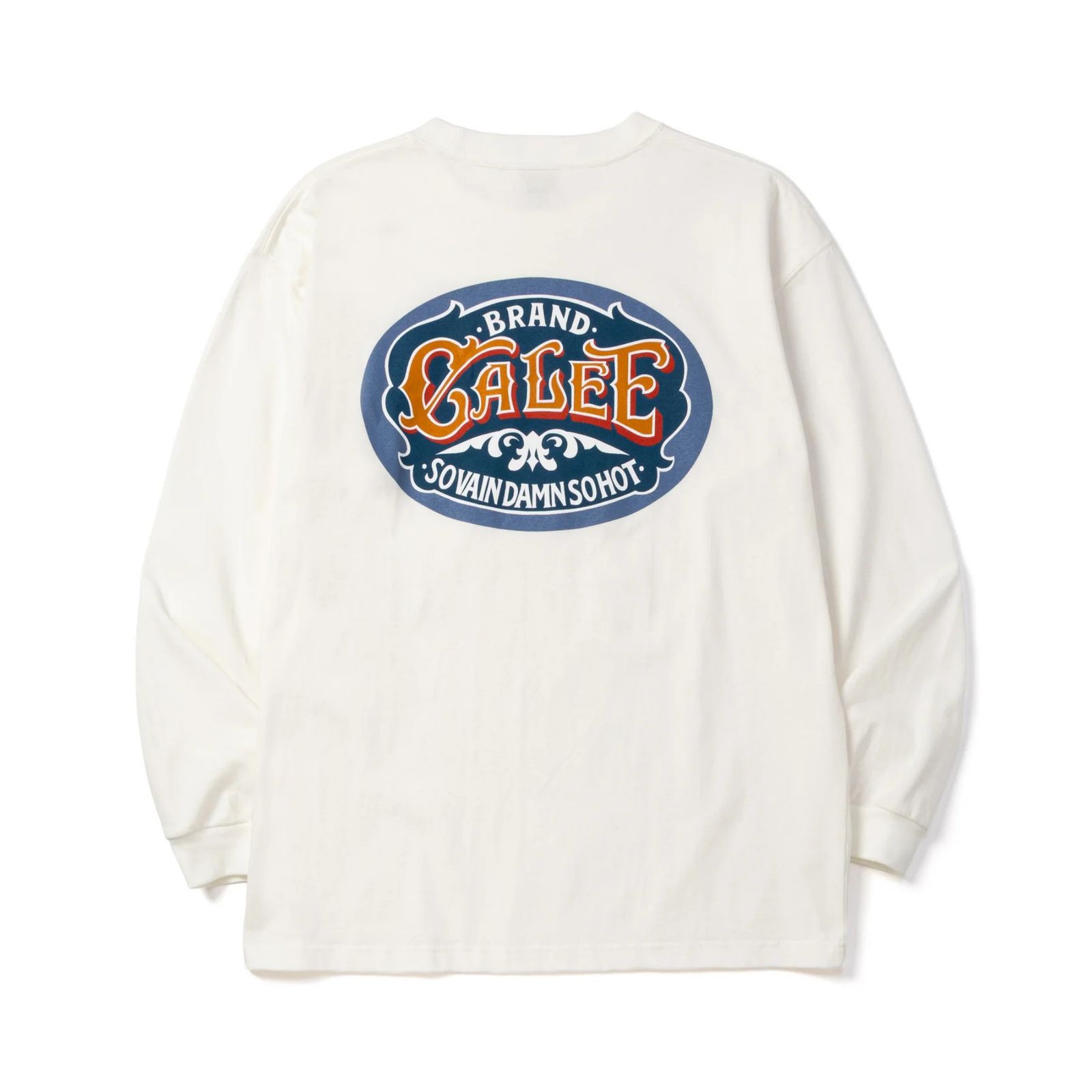 VINTAGE TYPE SIGNBOARD L/S TEE ＜NATURALLY PAINT DESIGN＞ (WHITE)｜プリントTシャツ｜CL-26AWNT002