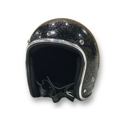 【Mサイズ｜即日発送】 | GLITTER 3/4 HELMET (BLACK) | グリッターヘルメット