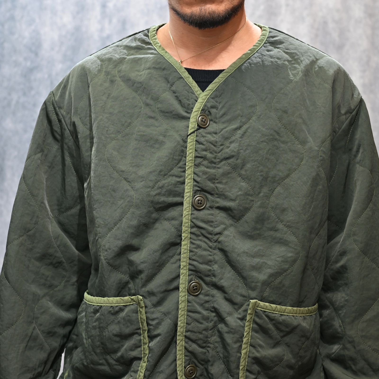 SUPER NYLON MILITARY LINER (OLIVE)|スーパーナイロン ミリタリー ライナー ジャケット (オリーブ) PC-015-2014-52