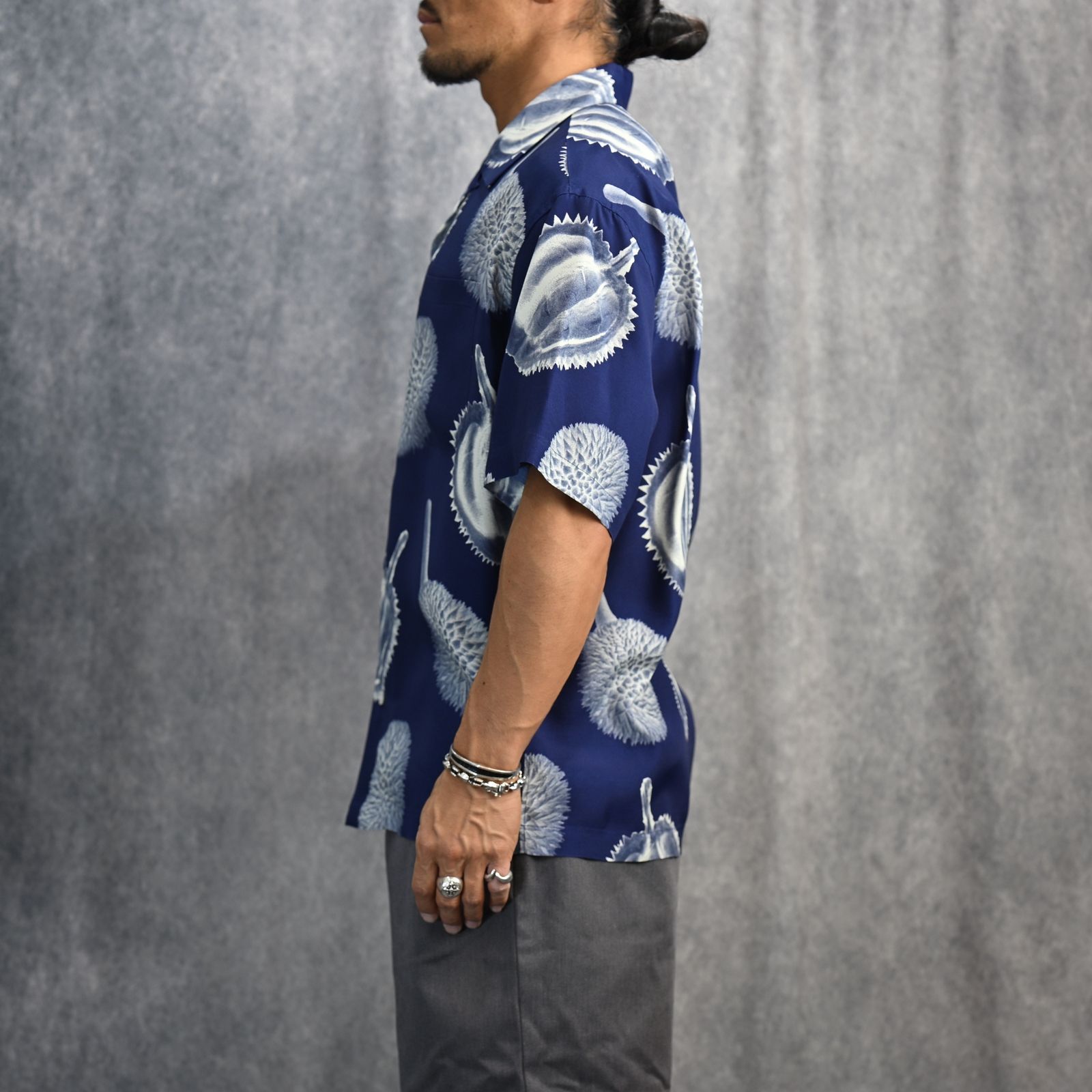 HALF SLEEVE BIG SHIRT （NAVY） / 半袖シャツ （ネイビー）