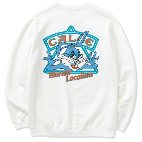 B.L Bunny crew neck sweat (White) / ラビット クルーネックスウェット