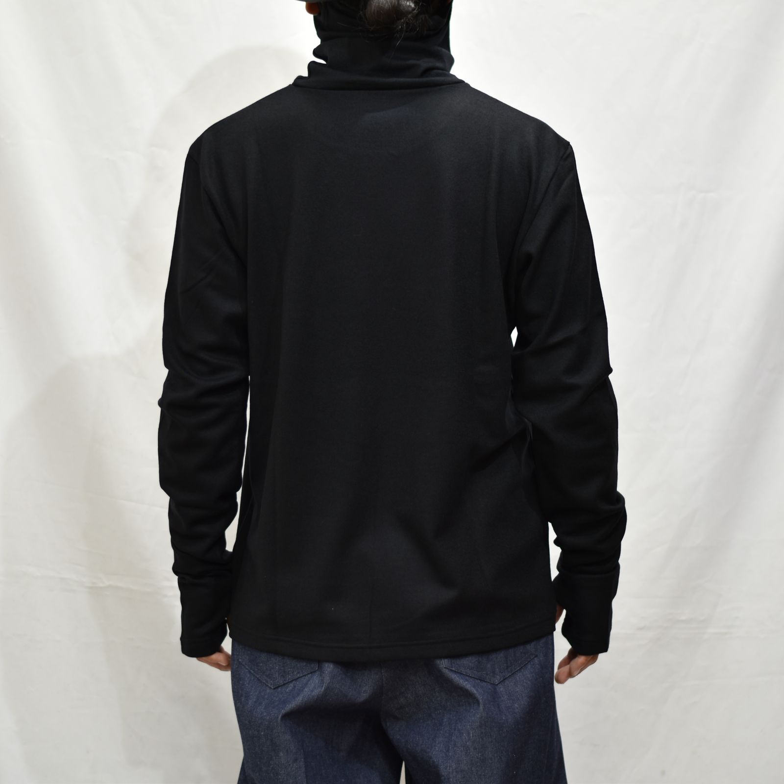 WOOL JERSEY COWL NECK TOP"