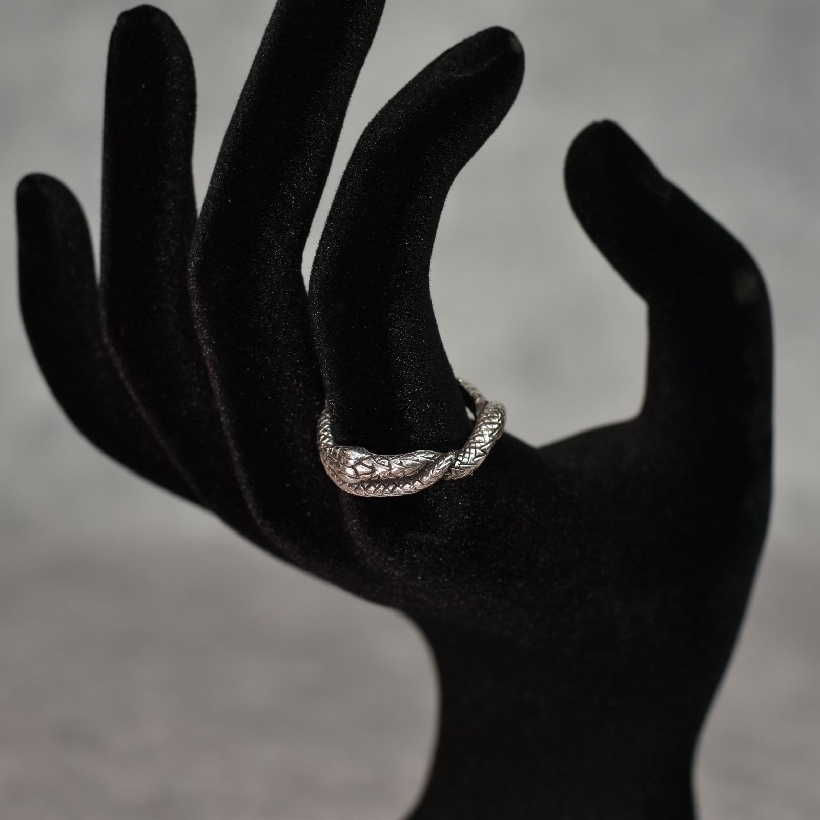 × D.O.D SILVER SNAKE NARROW RING ＜EXCLUSIVE＞ (SILVER)｜× ディーオーディー スネーク ナローリング｜CL-25AW003JW EX