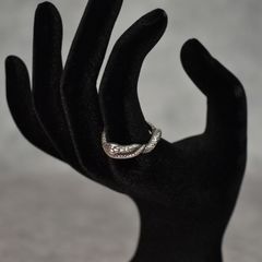 × D.O.D SILVER SNAKE NARROW RING ＜EXCLUSIVE＞ (SILVER)｜× ディーオーディー スネーク ナローリング｜CL-25AW003JW EX