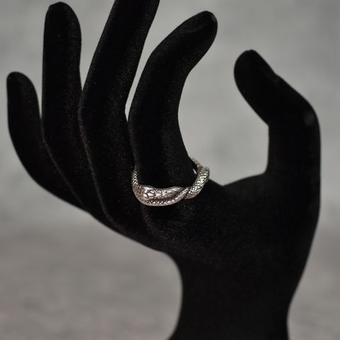 × D.O.D SILVER SNAKE NARROW RING ＜EXCLUSIVE＞ (SILVER)｜× ディーオーディー スネーク ナローリング｜CL-25AW003JW EX