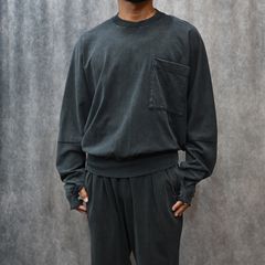 Champion “NEW WEAVE” LONGSLEEVE T-SHIRT （CHARCOAL）｜チャンピオン ニューウィーブ トレーナー｜C8-C216