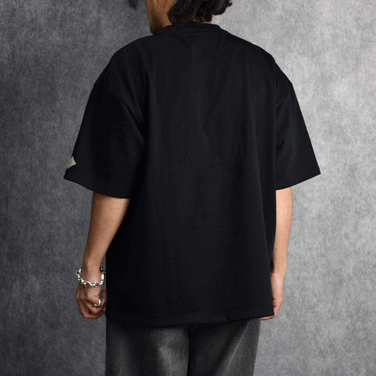 CORD EMBROIDERED T-SHIRT 'BONES (BK) / コード刺繍 Tシャツ