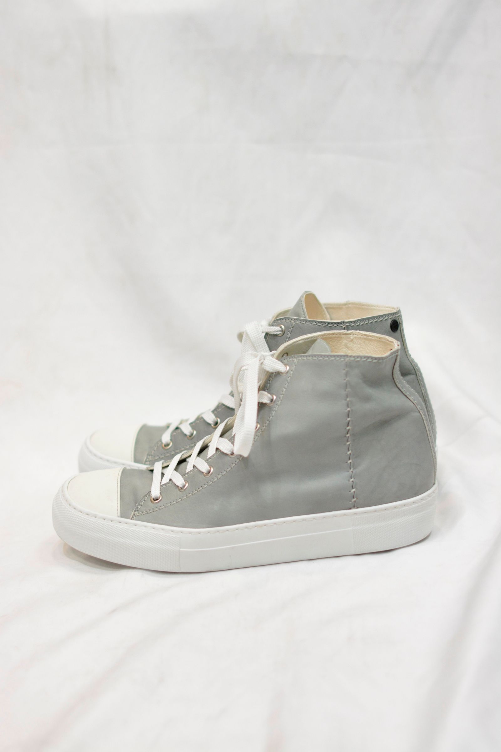 CALF LEATHER HI-CUT SNEAKER