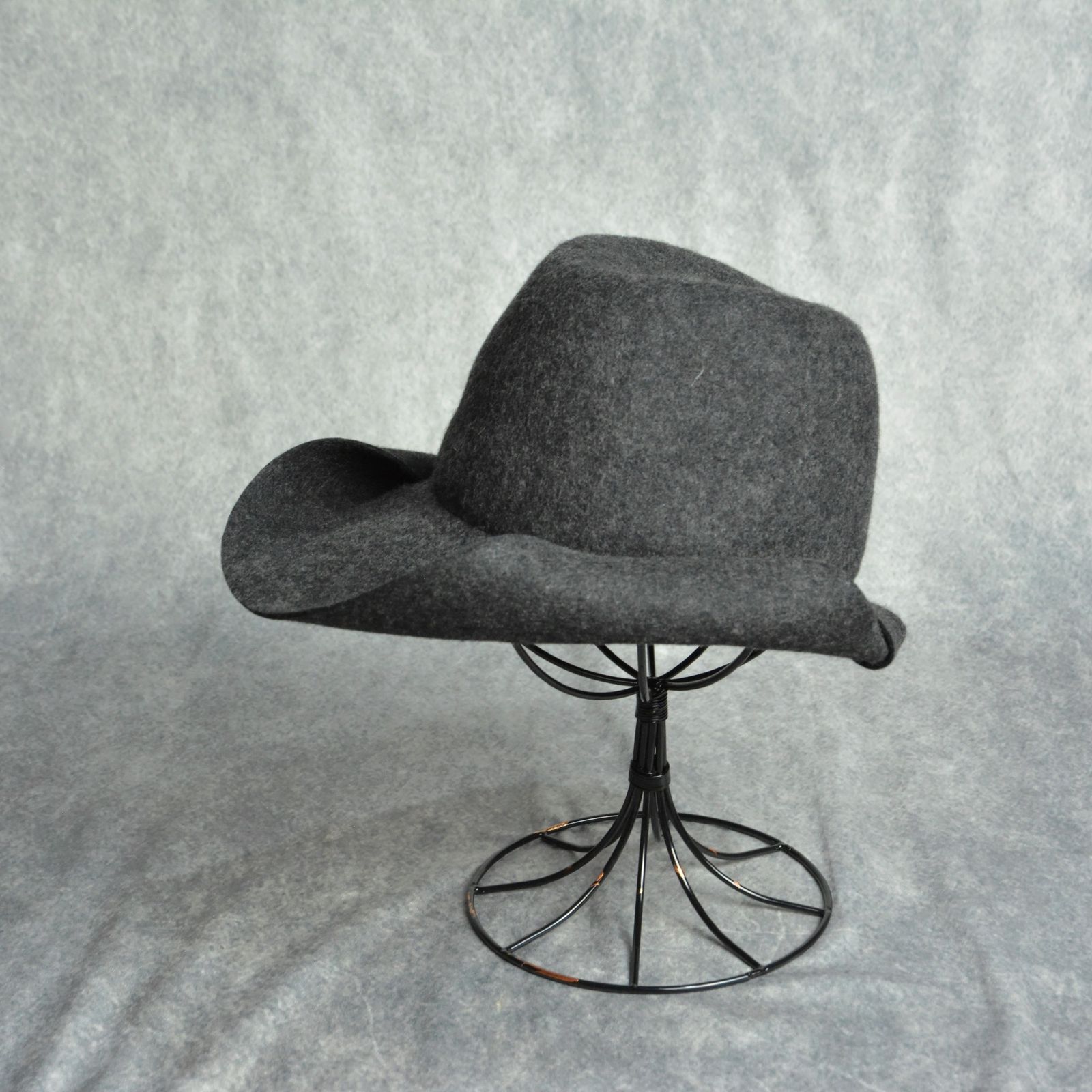 ROLL BRIM HAT （CHARCOAL） / ロールブリム ハット （チャコール） / HO-HO01-161