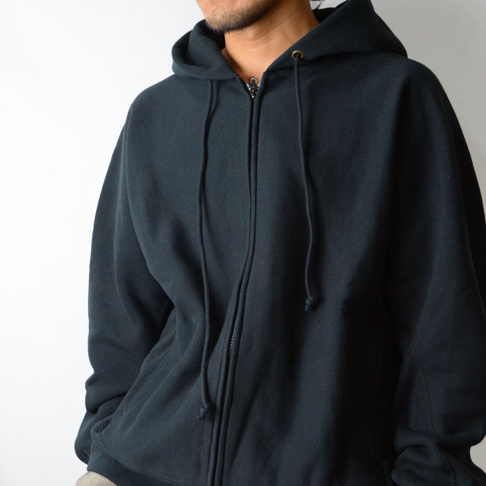 N.HOOLYWOOD - Champion ZIP UP HOODIE （BLACK