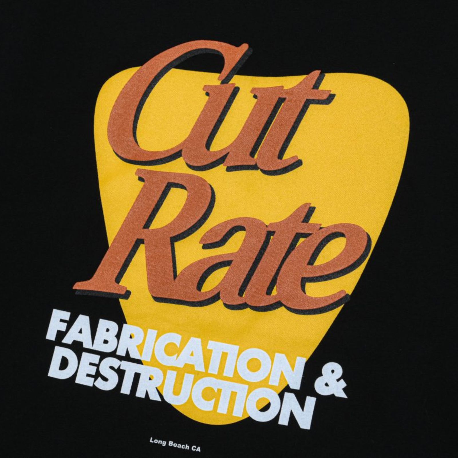 CUTRATE F&D LOGO L/S TEE (BLACK) / プリント ロングスリーブ Tシャツ