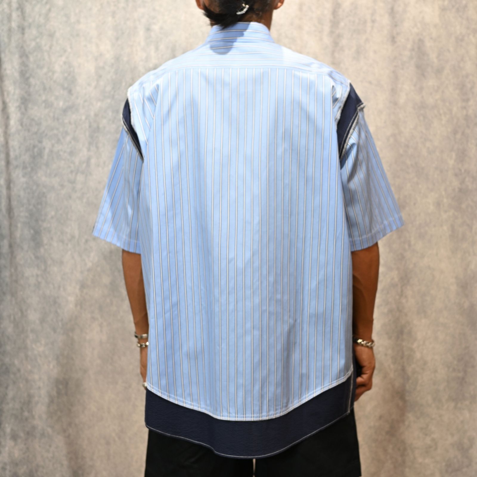 HALF SLEEVE SHIRT （BL STRIPE） / 半袖シャツ （ブルーストライプ） / 2251-SH53-017