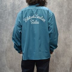 "BLATANT LOCALISM" OPEN COLLAR ROUND L/S SH (TURQUOISE BLUE)｜オープンカラー ラウンド 長袖シャツ｜CL-25AW038