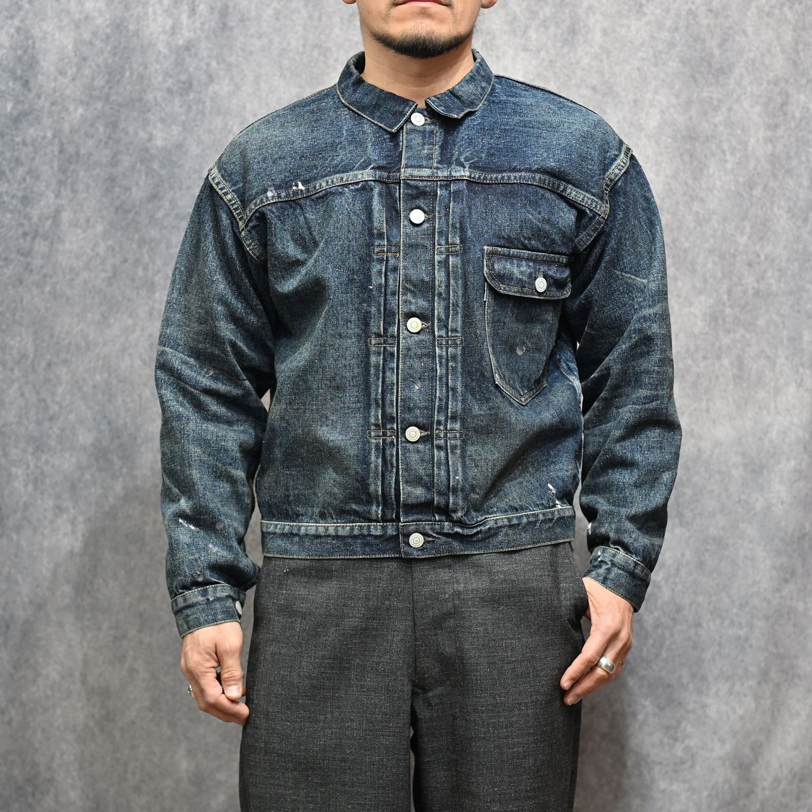#001 T-BACK DENIM JACKET （INDIGO） / デニムジャケット ファースト （インディゴ） 2026SSJK-YY-0001