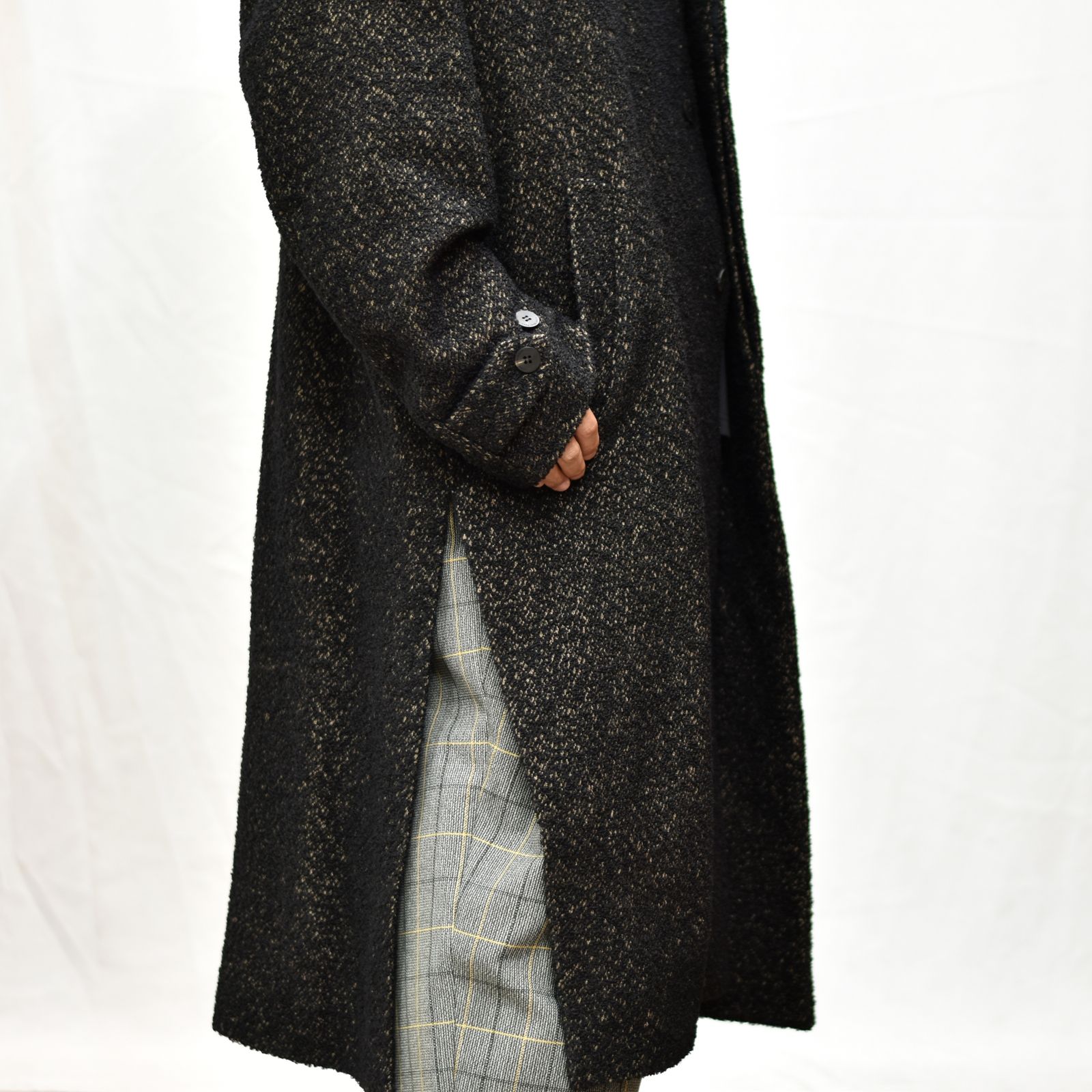 バルカラーコート / LB22AW-CO04-LYS (BLACK and TAN)