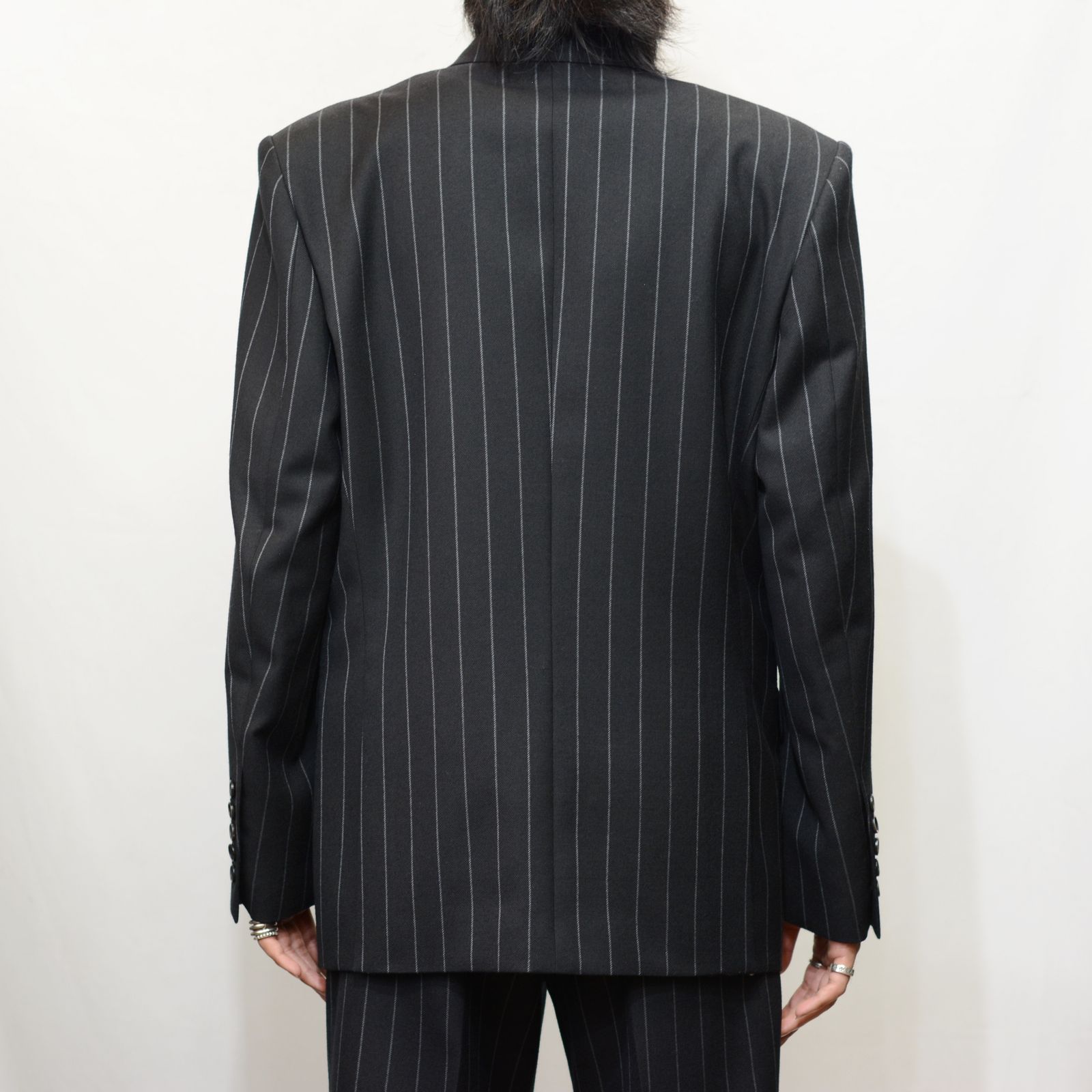 JOHNLAWRENCESULLIVAN - Wool stripe double breasted jacket