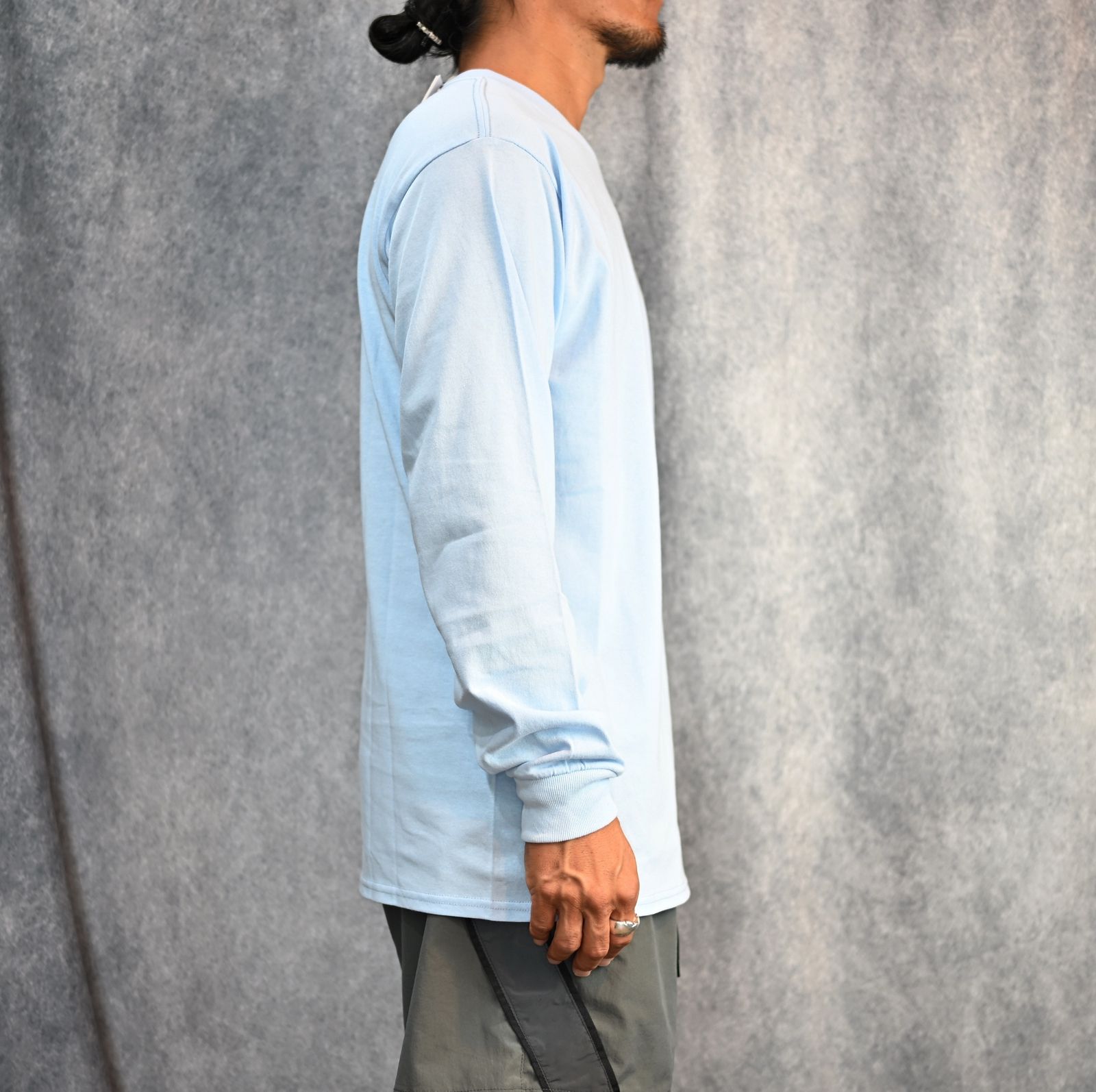 LONG SLEEVE T-SHIRT （L.BU） / ロングスリーブ TEE （ライトブルー）