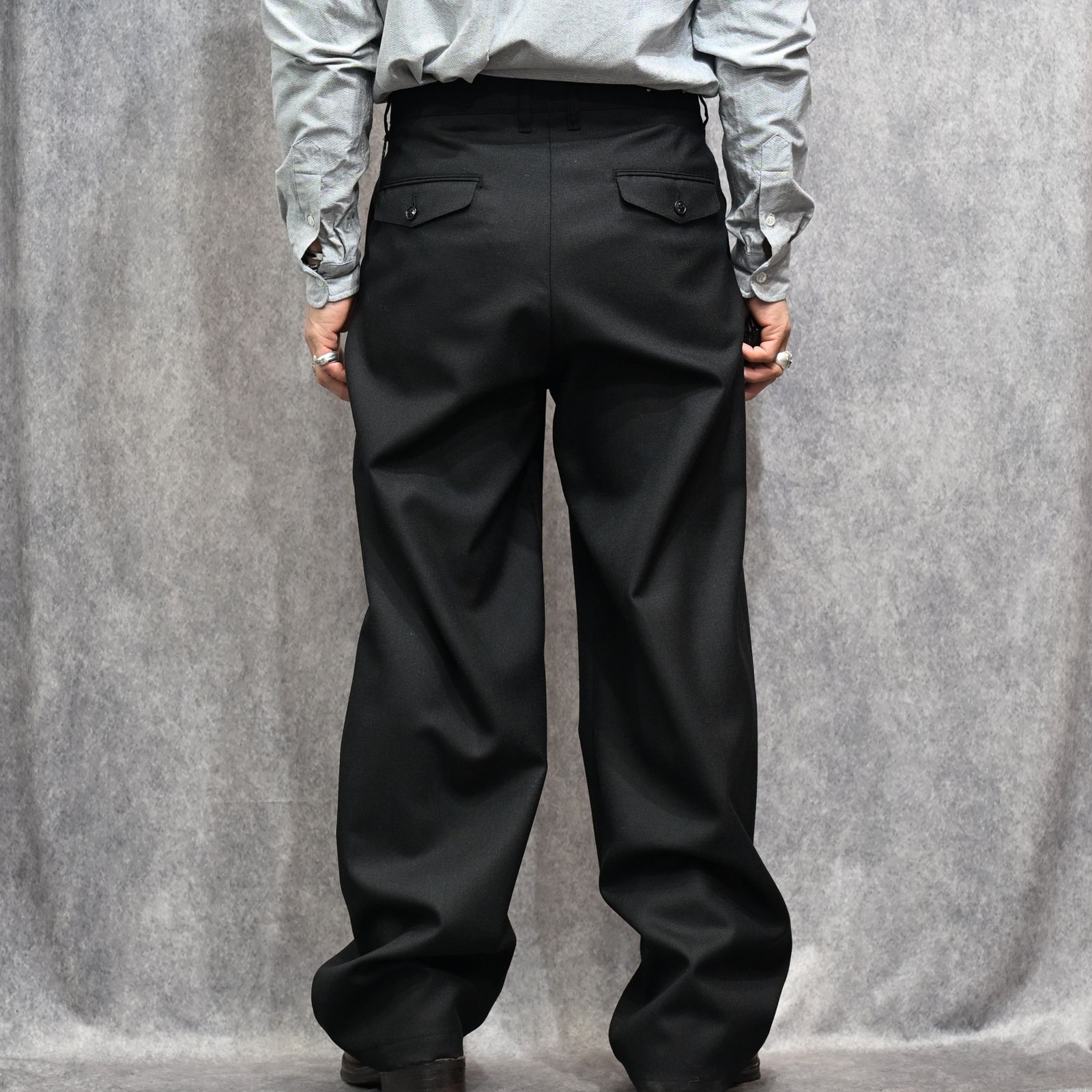 Scotch Cheviot Work TRS （BLK）｜スコッチチェビオット クラシックトラウザー｜2603-7003