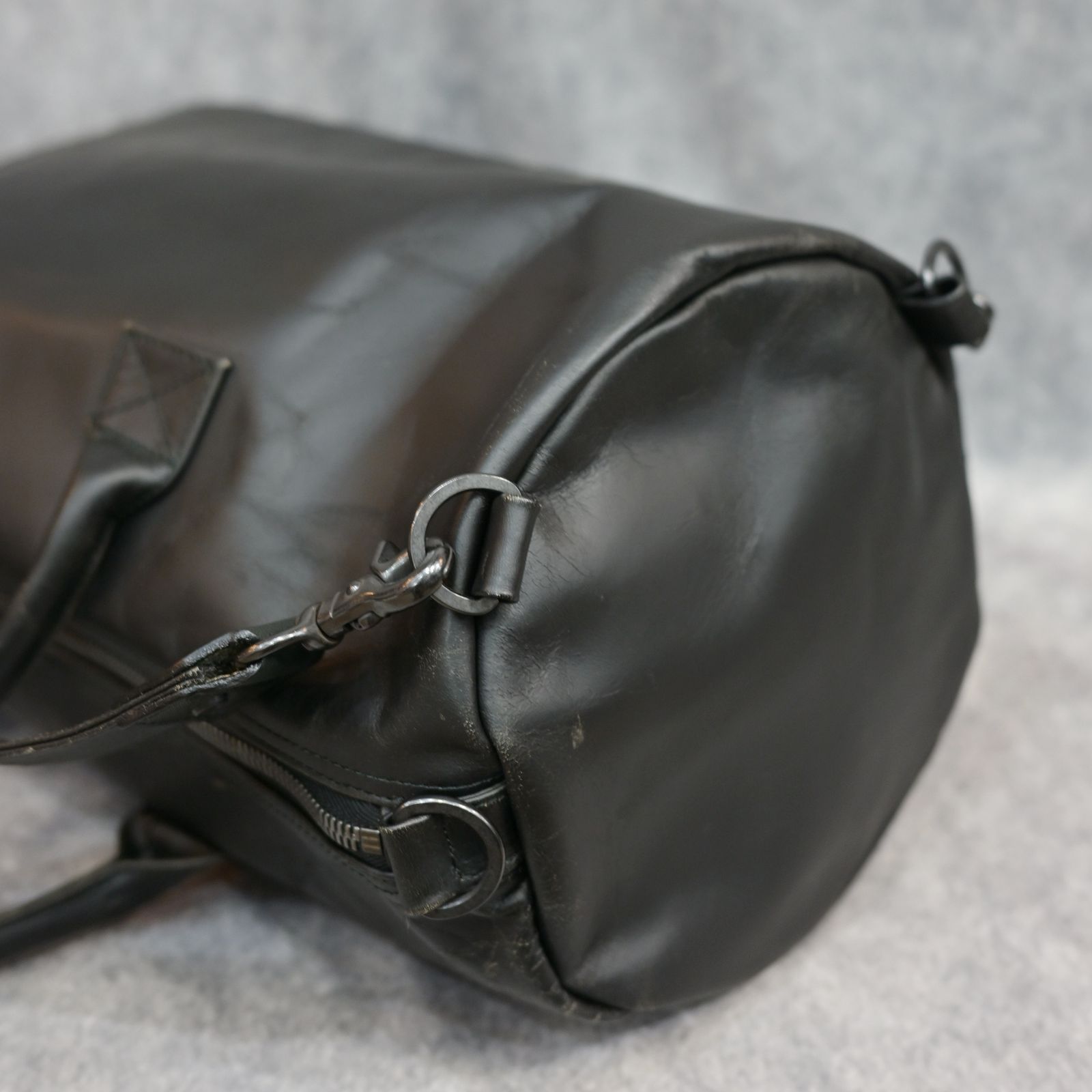 JAPAN HORSE CRACKING VINTAGE 4WAY BOSTON BAG （BLACK）｜ジャパンホース ボストン バッグ｜260-01