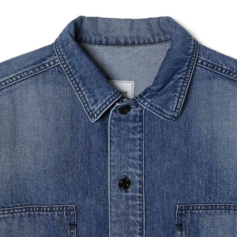 N.HOOLYWOOD - SHIRT BLOUSON (BLUE) / シャツブルゾン N.HOOLYWOOD - SHIRT BLOUSON (BLUE) / シャツブルゾン