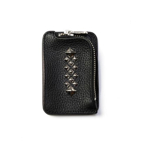 STUDS LEATHER MULTI CASE ＜Magsafe＞ (BLACK)｜スタッズレザー マルチケース ＜マグセーフ対応＞｜CL-26AWLE009