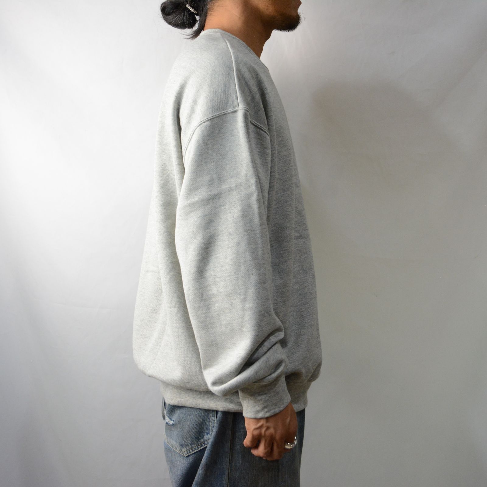 MINEDENIM - Basic Crewneck Sweat SH （GRY） / ベーシック