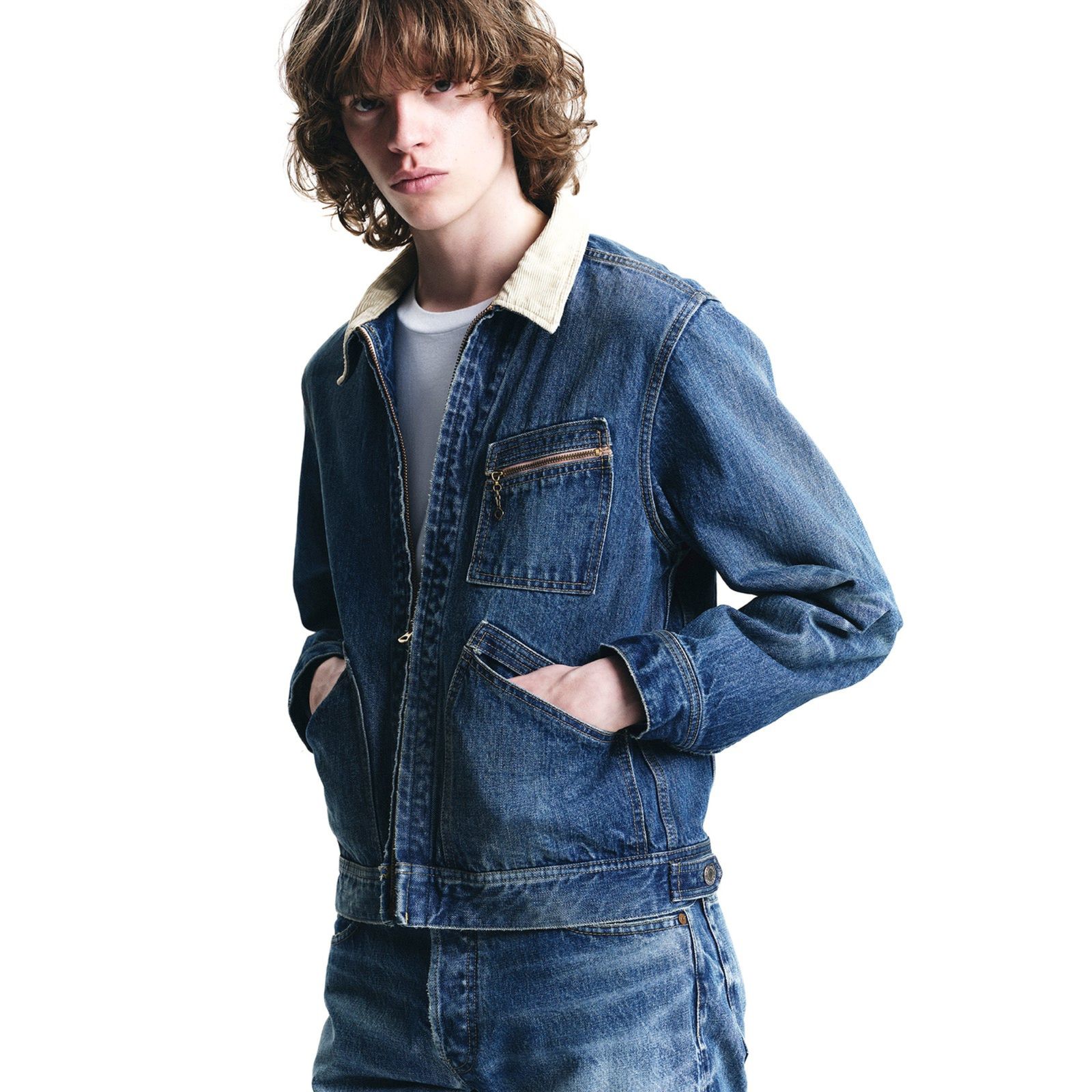 Denim Zipup Trucker Jacket  （USD / インディゴ）｜トラッカージャケット｜MDFBF09801