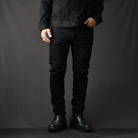 [STANDARD] 107 S.Slim OWS （BLACK） / スリムデニムパンツ （ブラック）