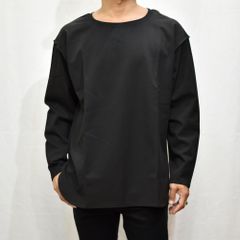 ポリエステルレーヨンアクリル ストレッチ カットソー （BLACK）