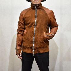 ジャパンカーフ白鞣し トラックジャケット