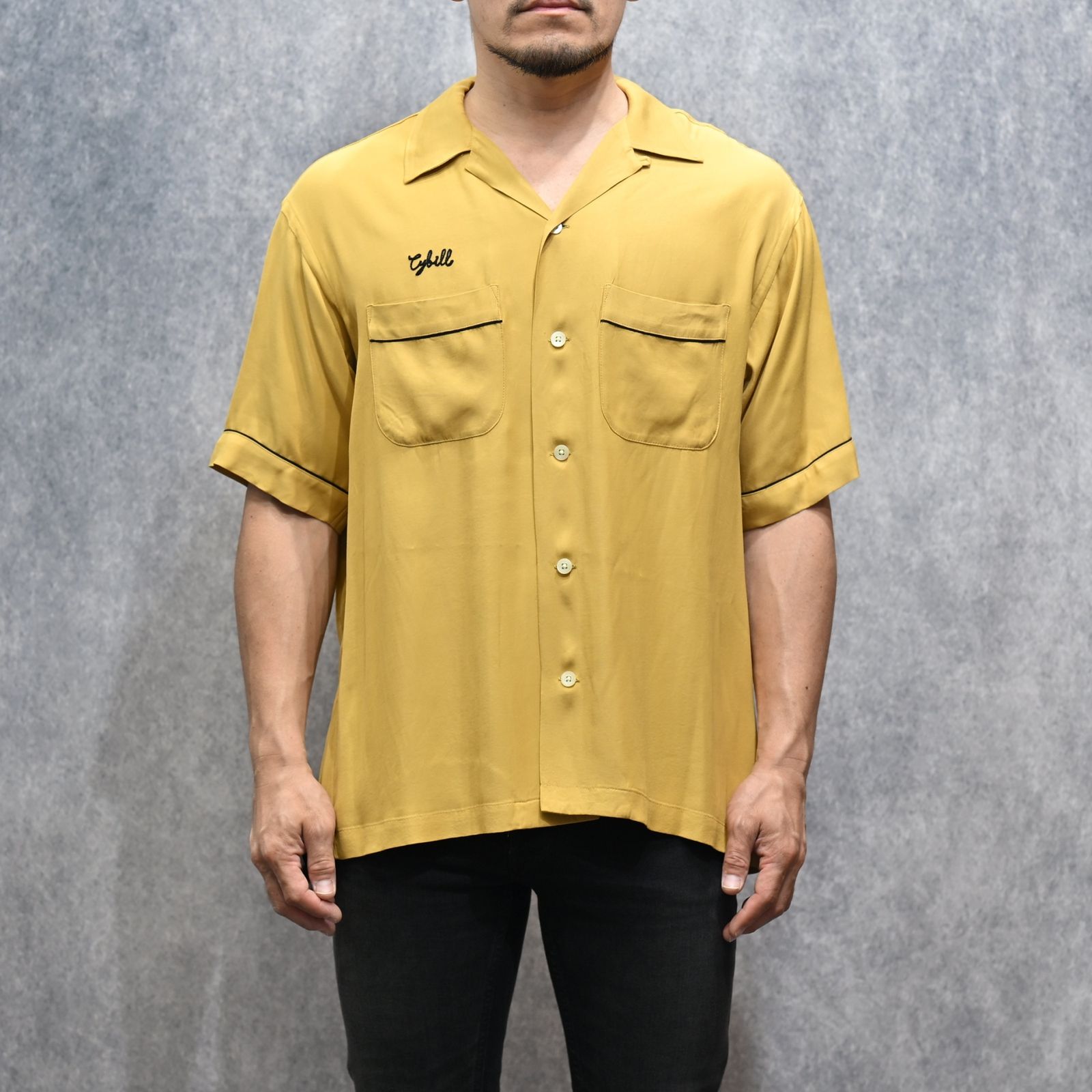 B.H.All Stars Rayon Bowling SH （YEL） ボーリング 半袖シャツ （イエロー）｜2605-5001