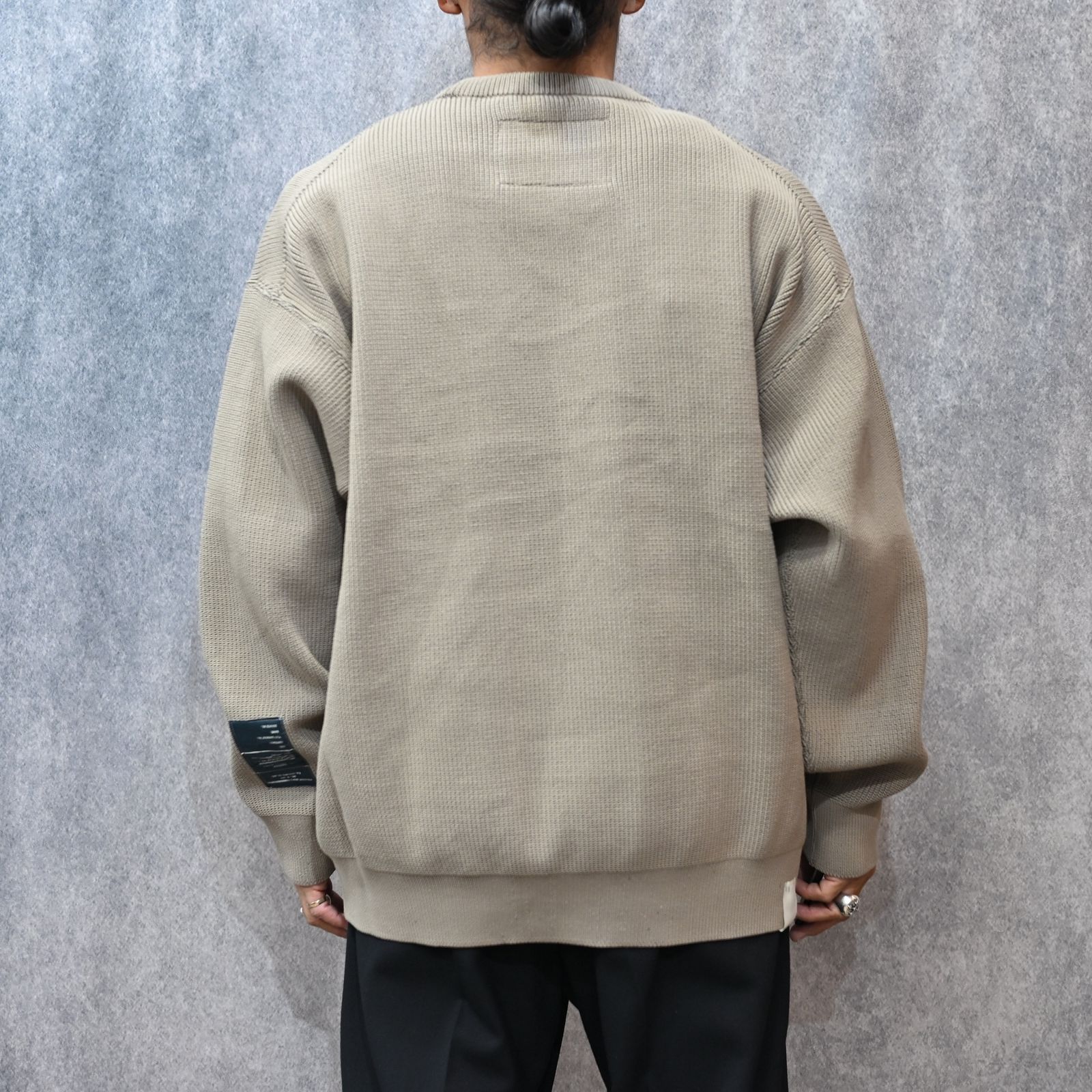 EXCHANGE SERVICE TOPS KNIT （BEIGE）｜リバーシブル ニット｜9252-KT02-016