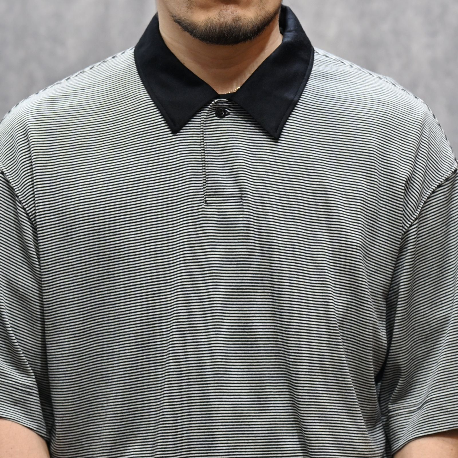 POLO SHIRT （BK BORDER / ブラックボーダー）｜ポロシャツ｜2261-CS57-019