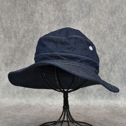 8oz Denim Jungle Hat "BARNES" (ONE WASH)｜ジャングルハット｜Y01007
