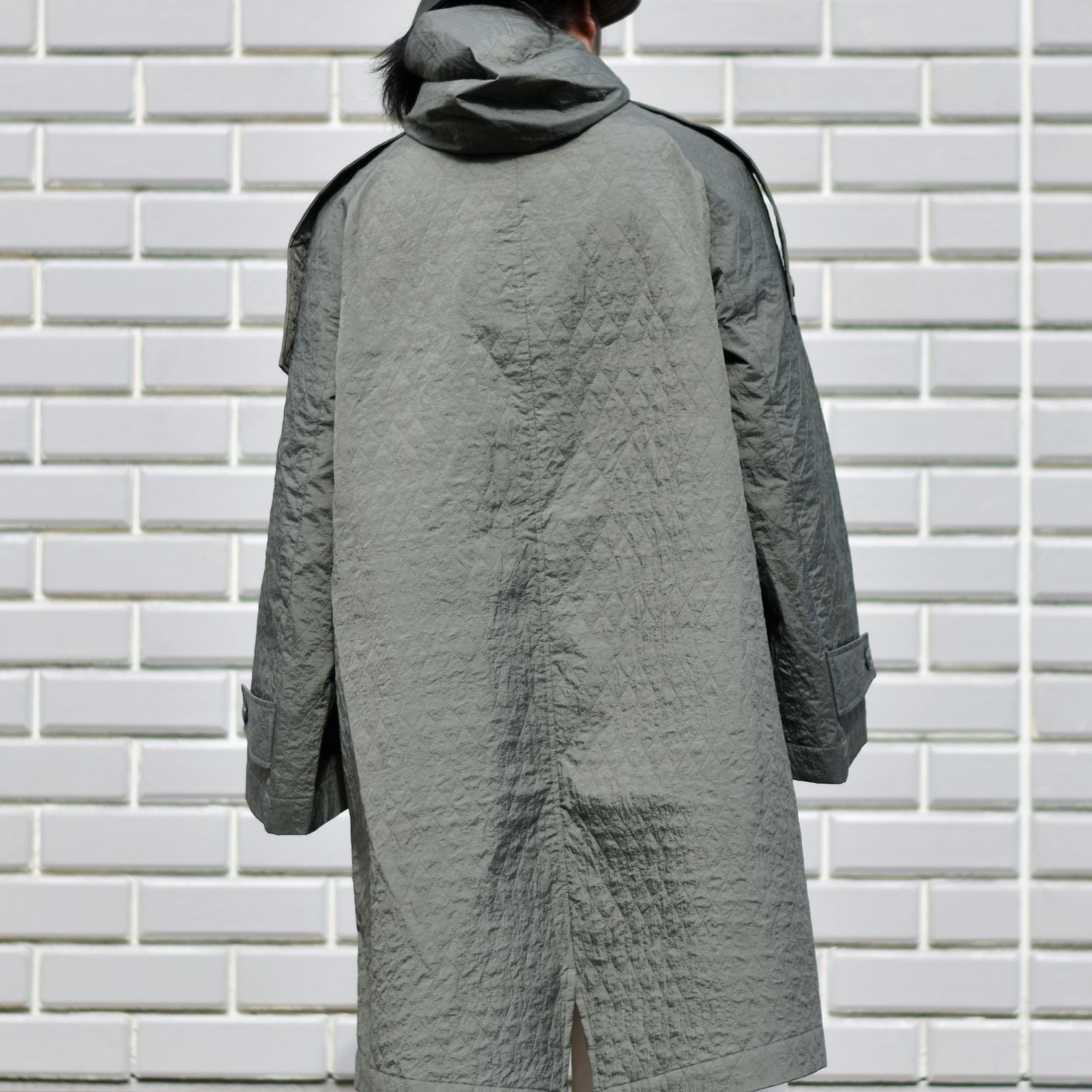 quilting field coat (KHAKI GRAY) / キルティング フィールド コート