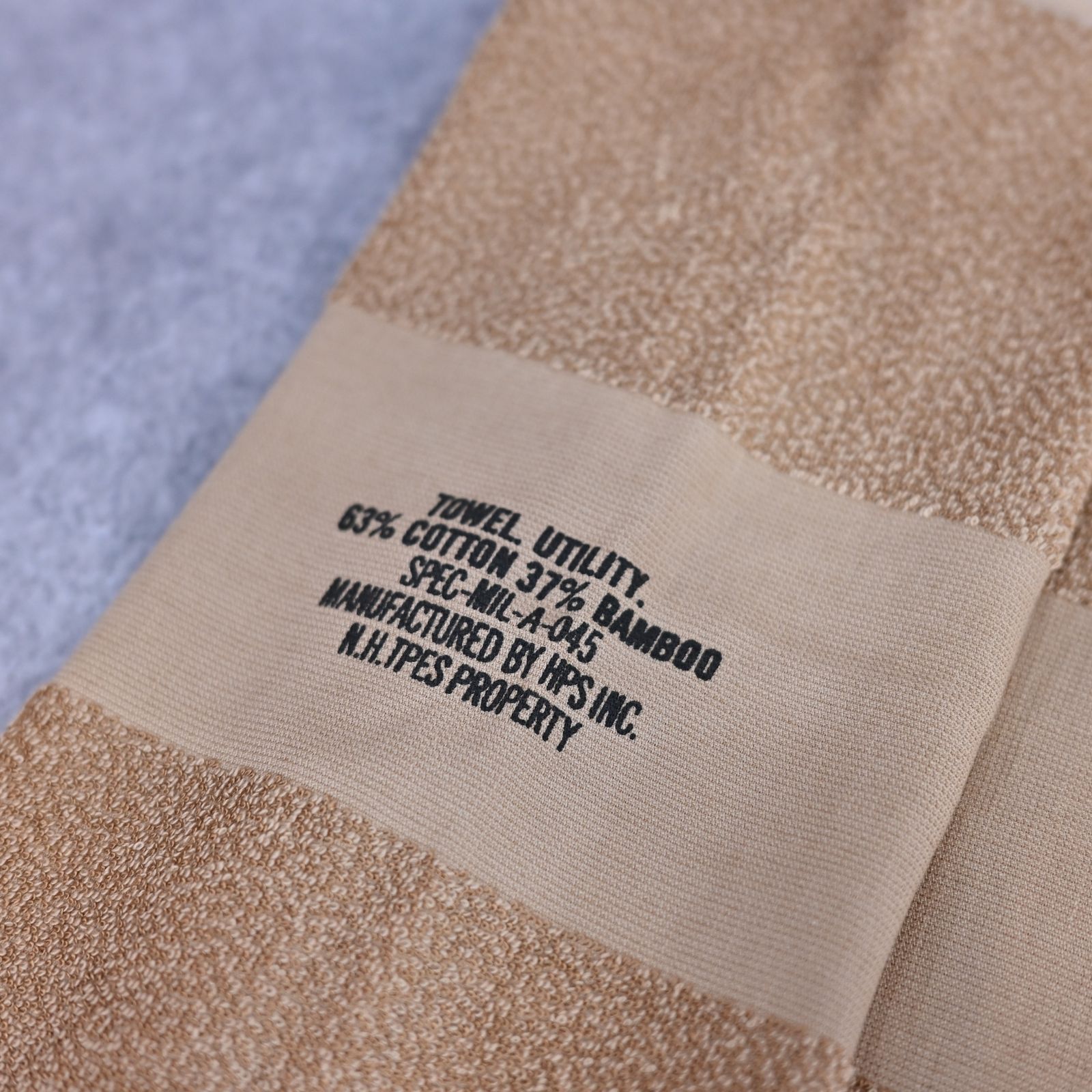 TEST PRODUCT EXCHANGE SERVISE × HIPPOPOTAMUS FACE TOWEL （BEIGE） / フェイスタオル (ベージュ) TPES-AC04