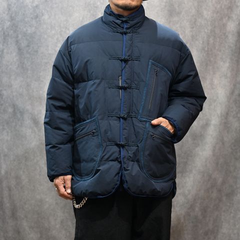 WEATHER CHINESE DOWN JACKET （NAVY）｜チャイナ ダウンジャケット （ネイビー） PC-026-2441-41