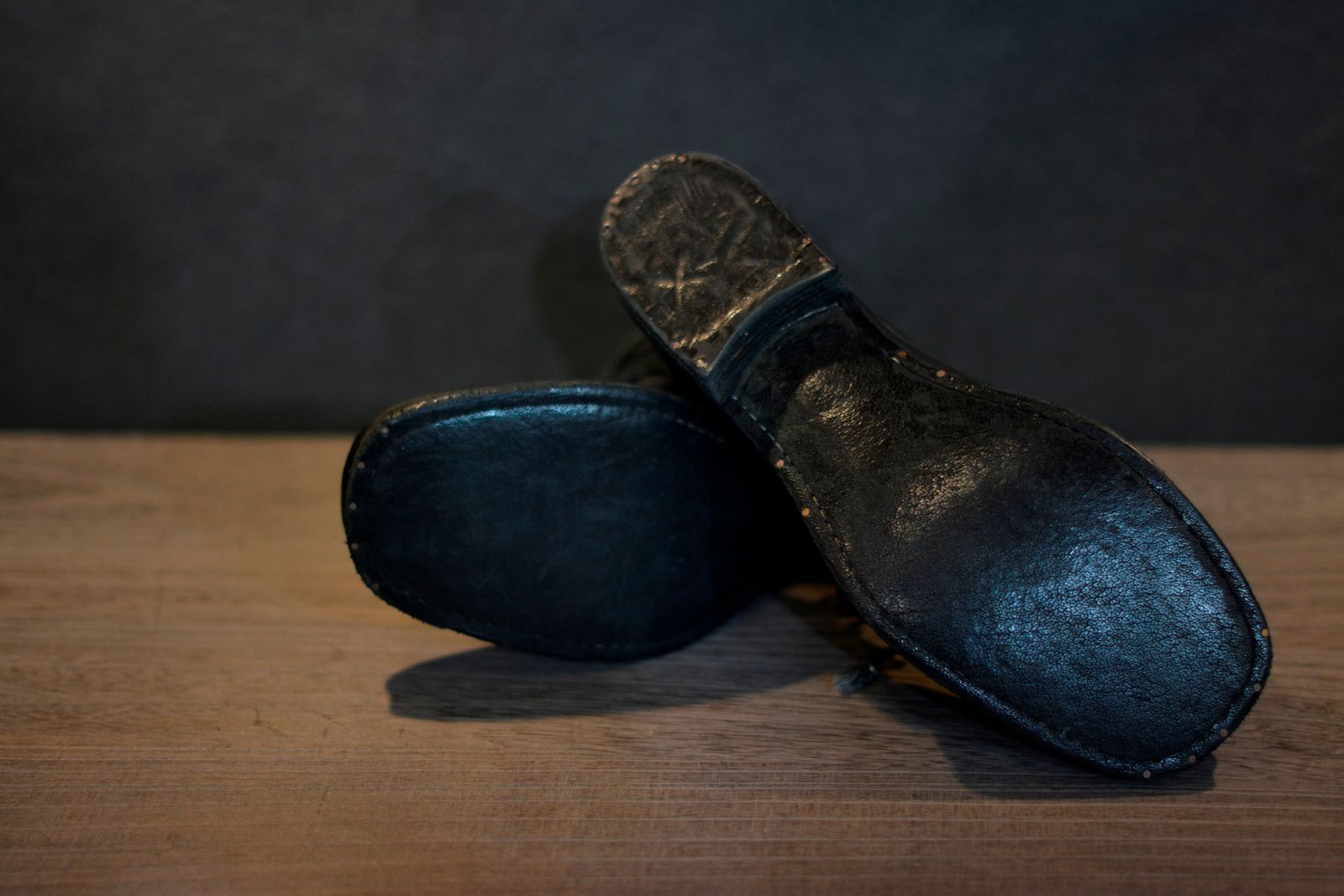 HORSE LEATHER DERBY #2 LINED LEATHER SOLES HAND DYED PIECE DYED