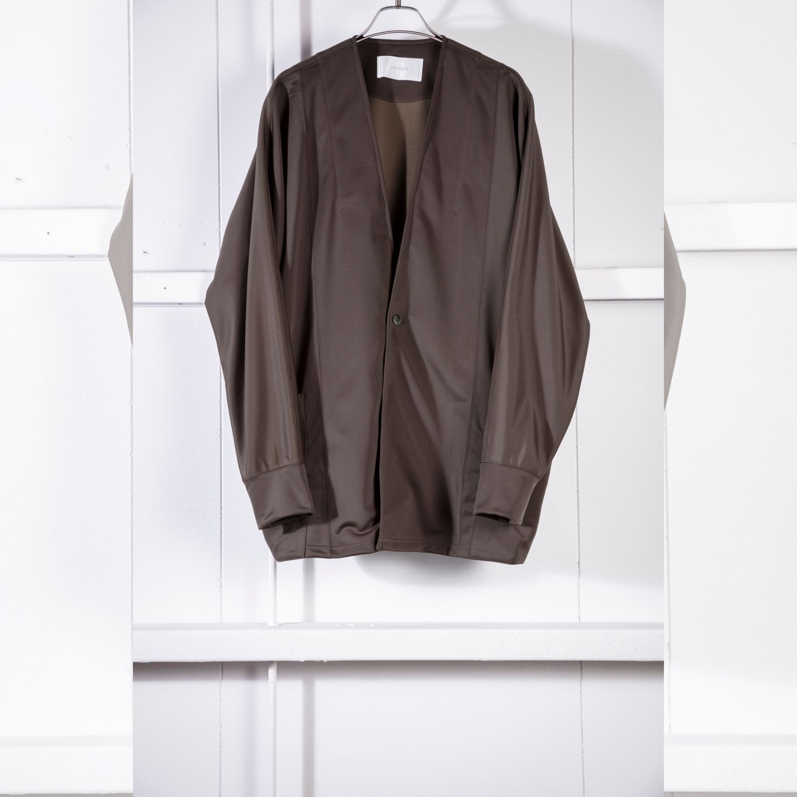 tech jersey dolman sleeve cardigan (OLIVE) / ドルマンスリーブ カーディガン